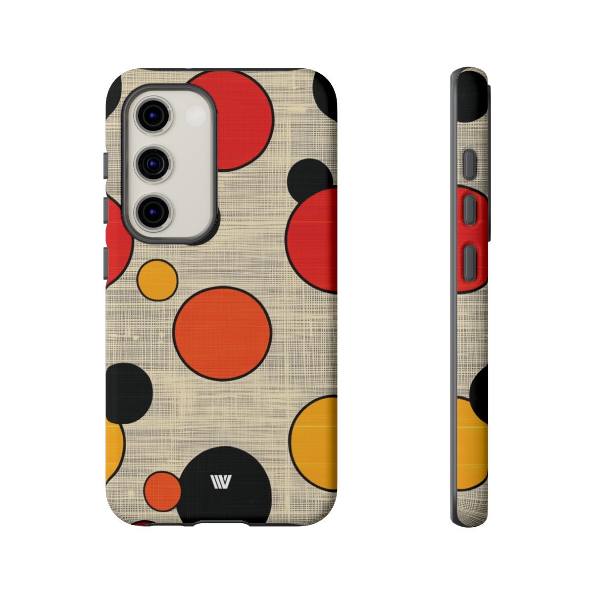 Tough Phone Case Mid-Century Dots Protective Cover