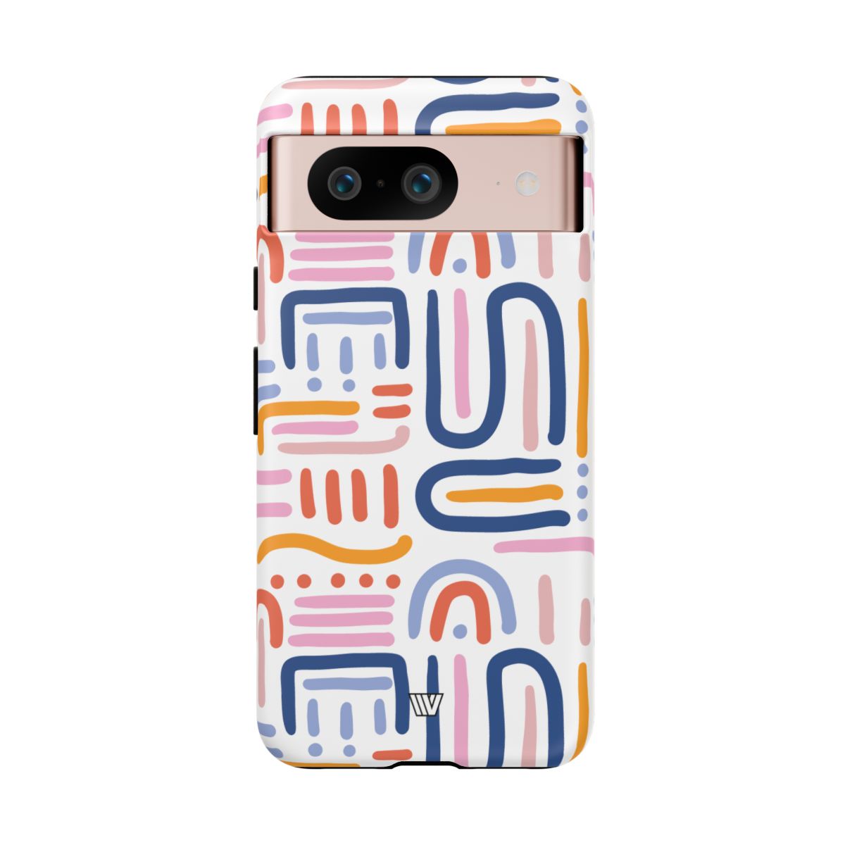 Tough Phone Case Dual-Layer Protection MEMPHIS BOLD LINES