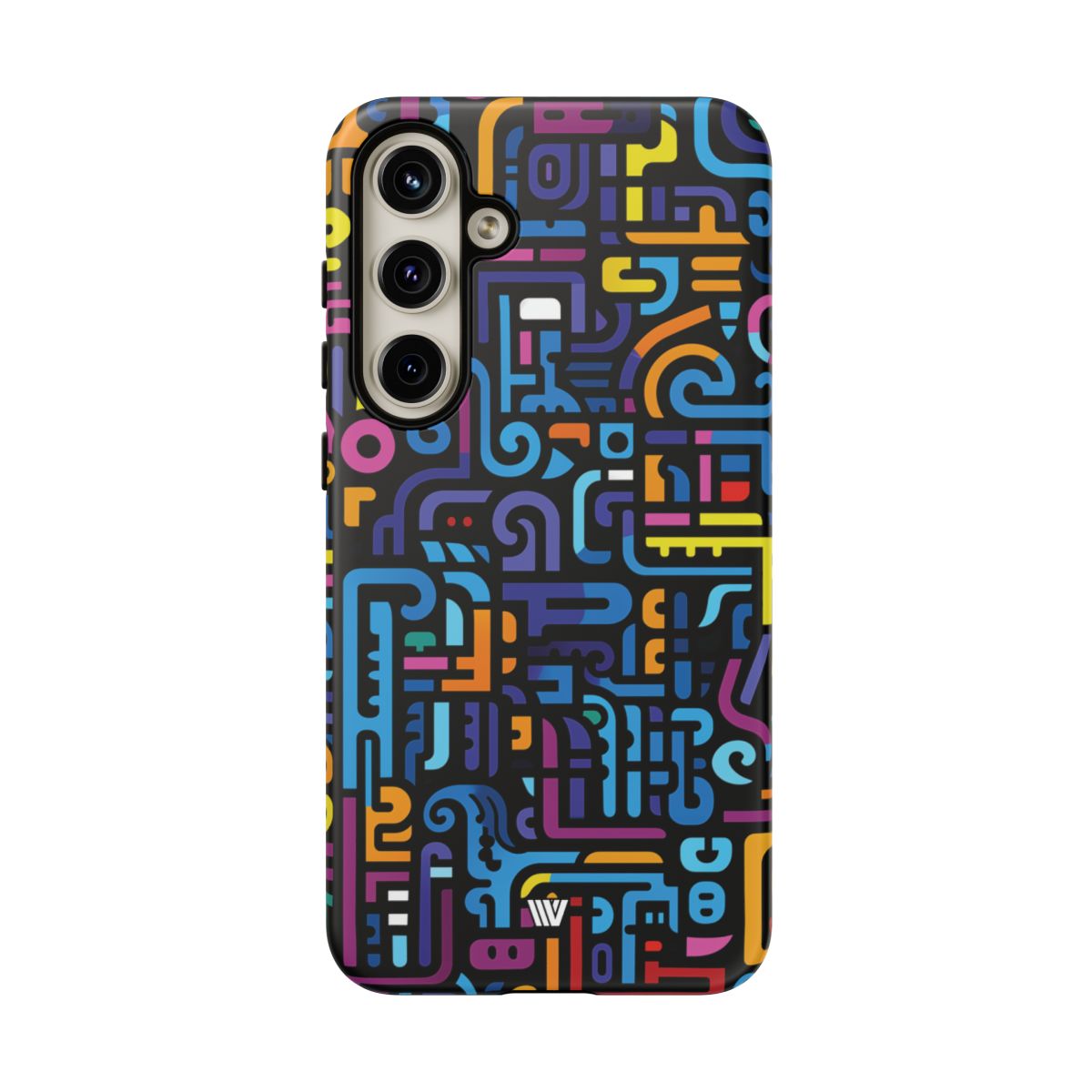 Tough Phone Case Dual-Layer Impact Resistant NEON GLYPHS