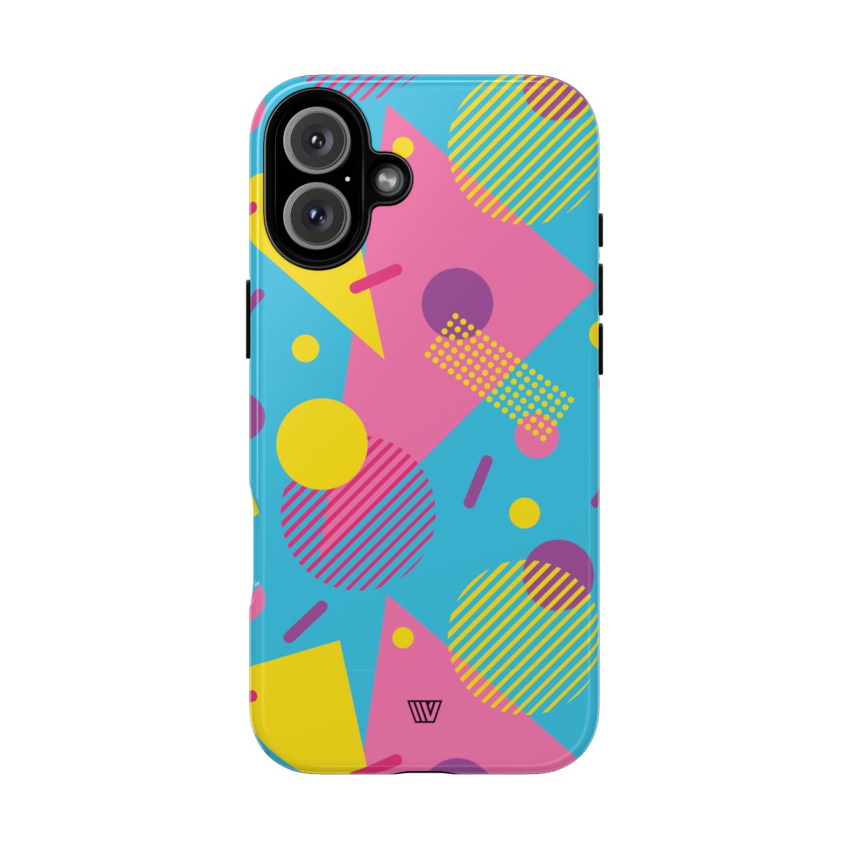 Retro Pattern Light Blue Tough Phone Case