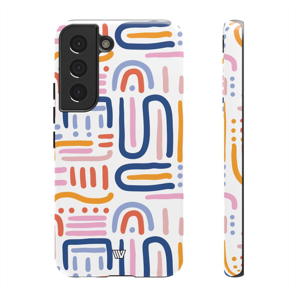 Tough Phone Case Dual-Layer Protection MEMPHIS BOLD LINES