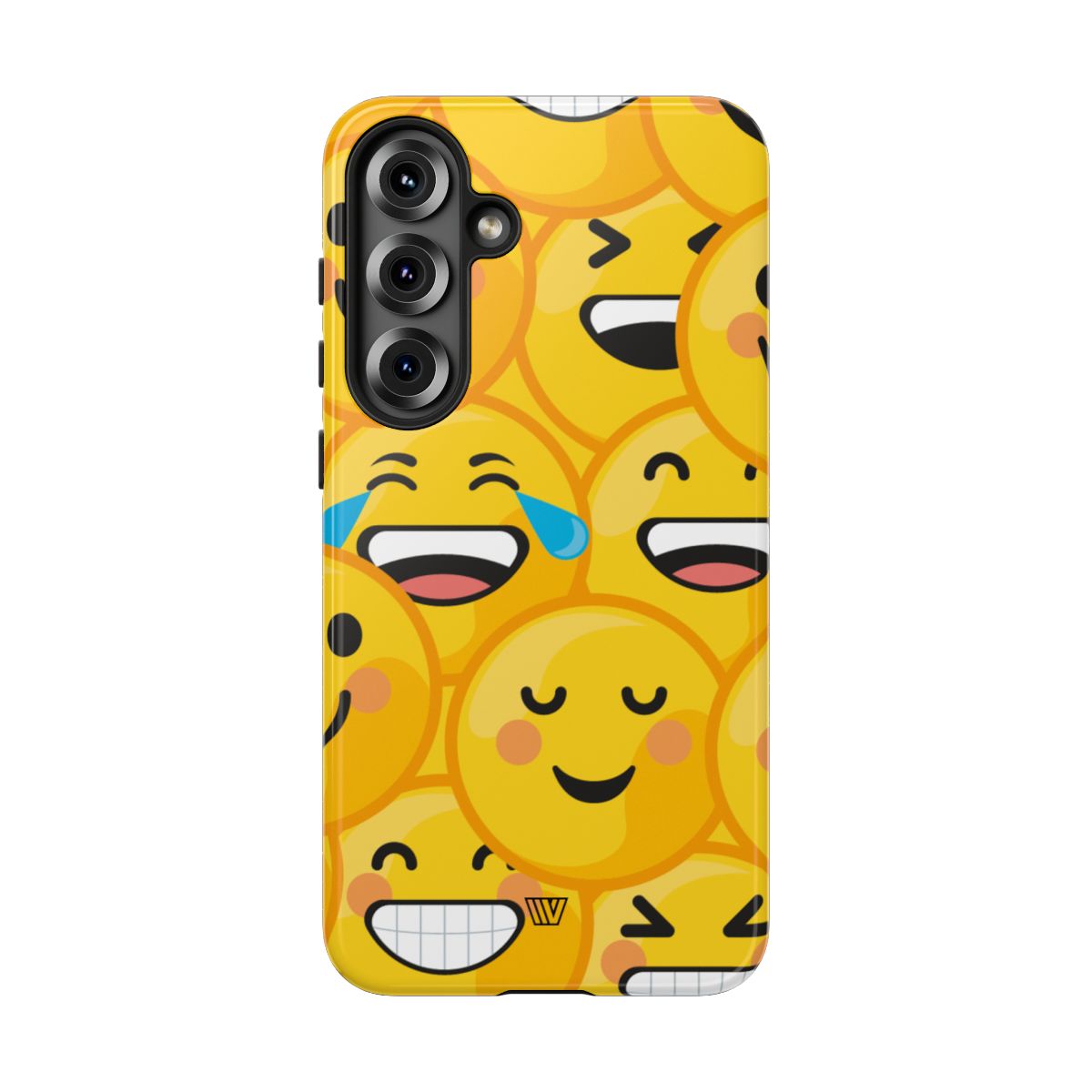 Tough Phone Case Impact-Resistant Dual-Layer Polycarbonate EMOJI FACES