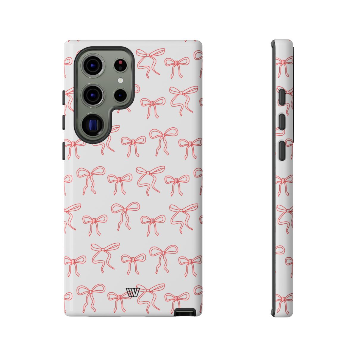 Red Ribbon Tough Phone Case Dual-Layer Impact Resistant Trovvve