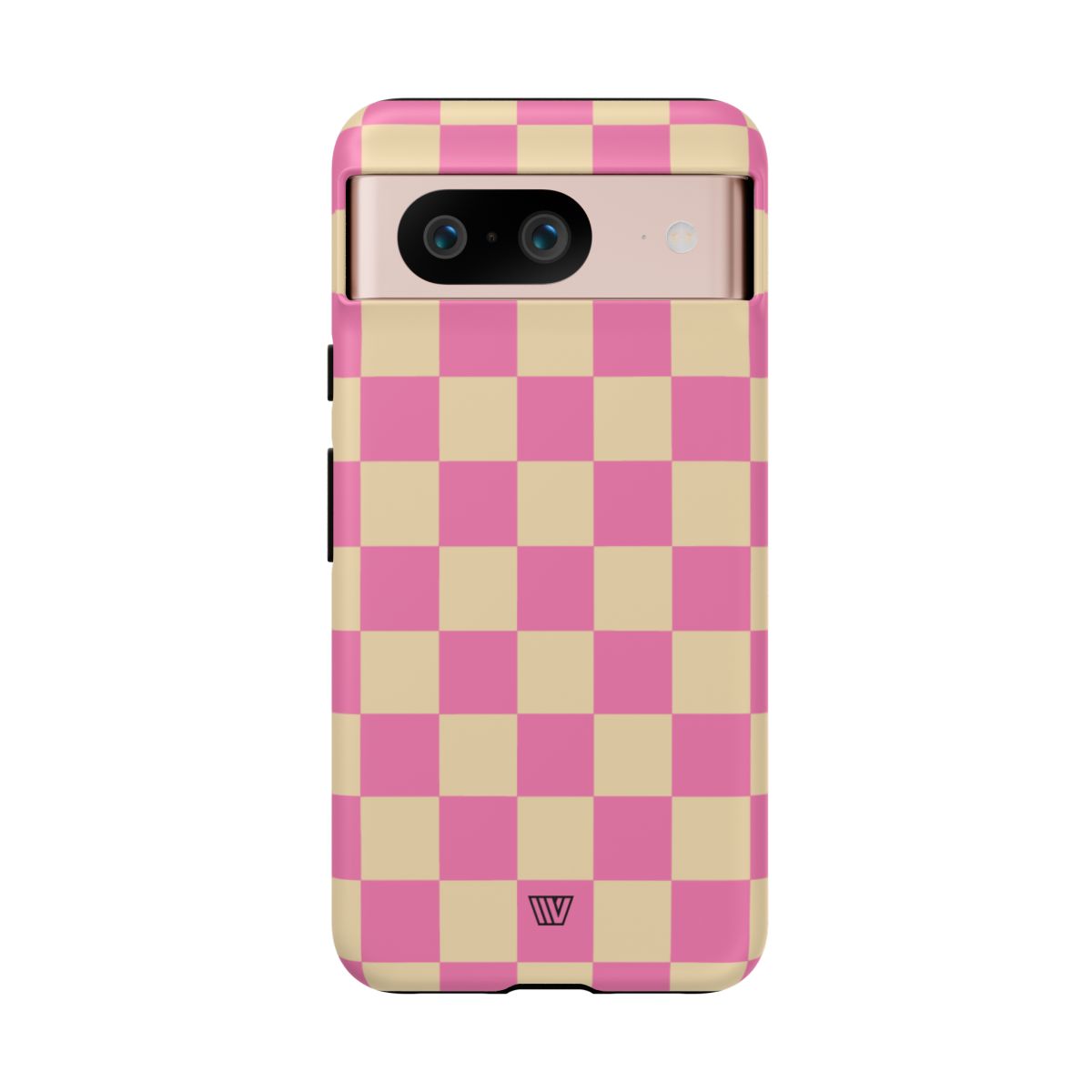 Pink Tan Checkered Tough Phone Case Trovvve