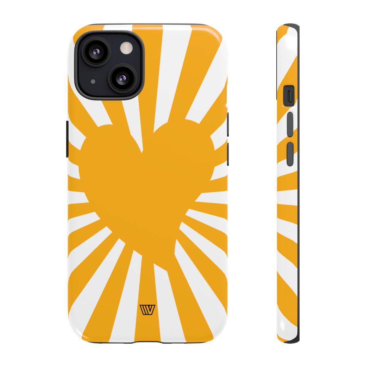 Heart Sun Rays Tough Phone Case with Impact Resistance