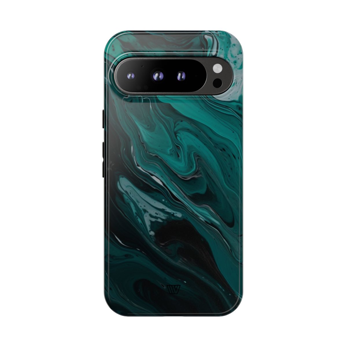 Teal Paint Swirl Tough Phone Case