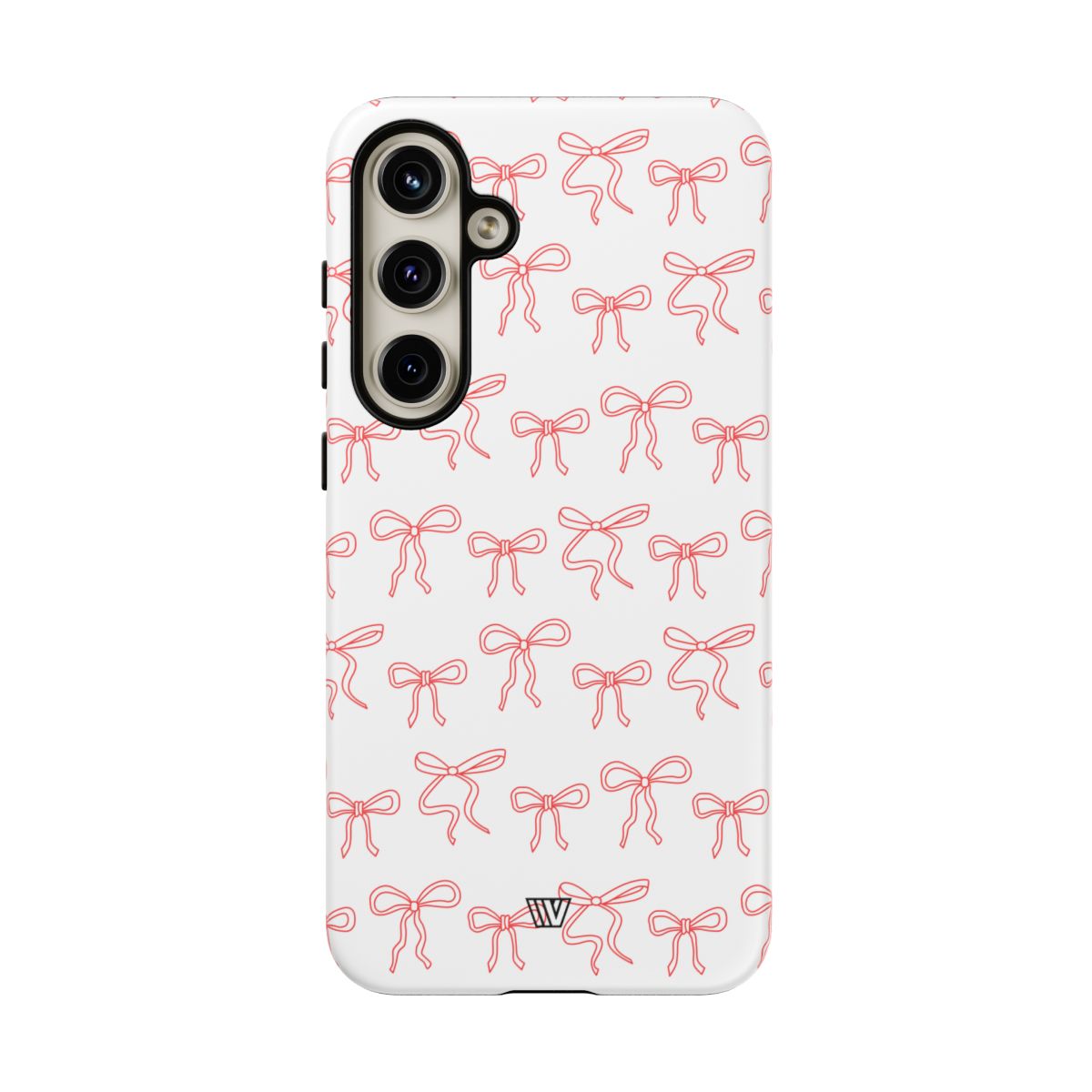 Red Ribbon Tough Phone Case Dual-Layer Impact Resistant Trovvve