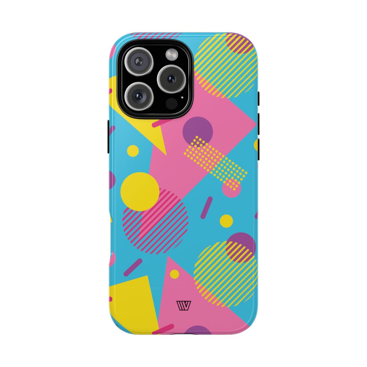 Retro Pattern Light Blue Tough Phone Case