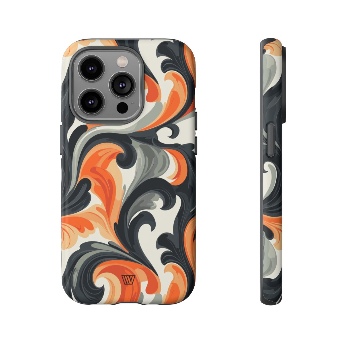 Tough Phone Case Baroque Swirl Polycarbonate Shell Trovvve
