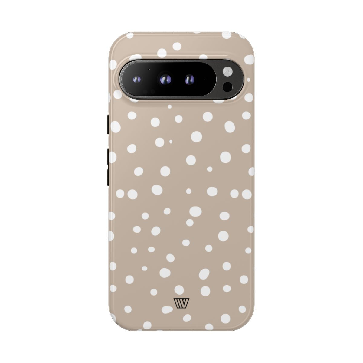 Beige Dots Tough Phone Case Dual-Layer Protective Shell Trovvve