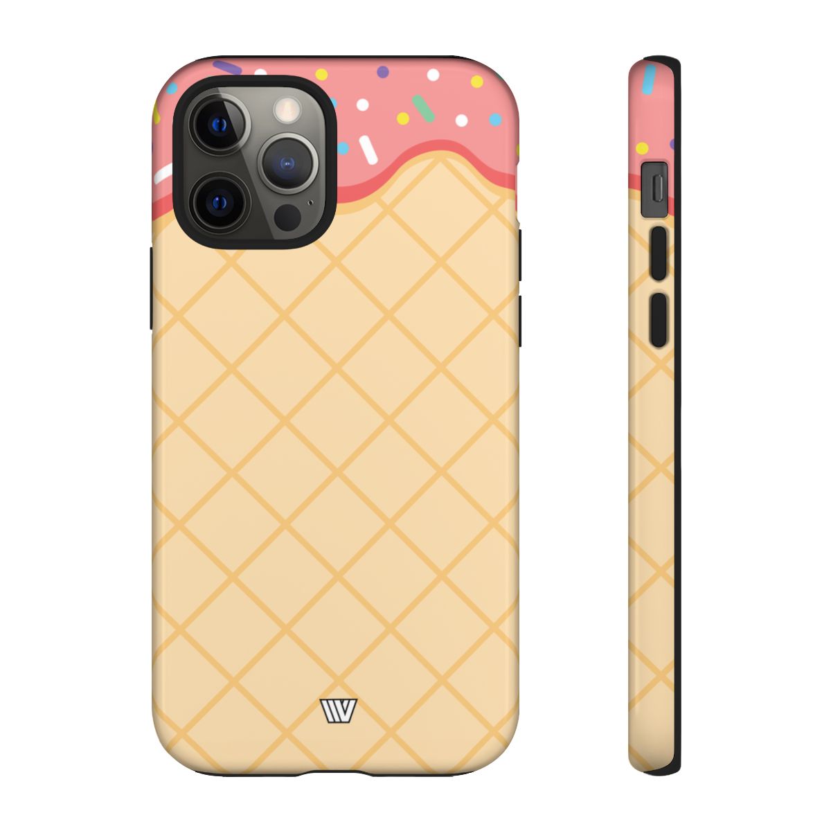 Ice Cream Cone Tough Phone Case Dual-Layer Protection