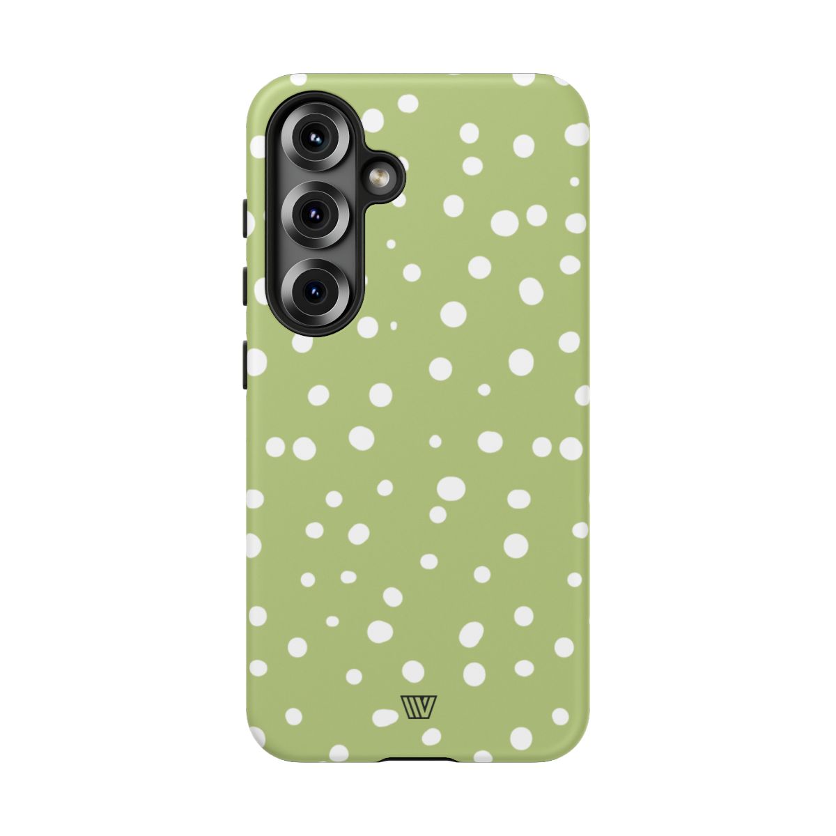 Tough Phone Case Dual-Layer Protection PALE OLIVE DOTS