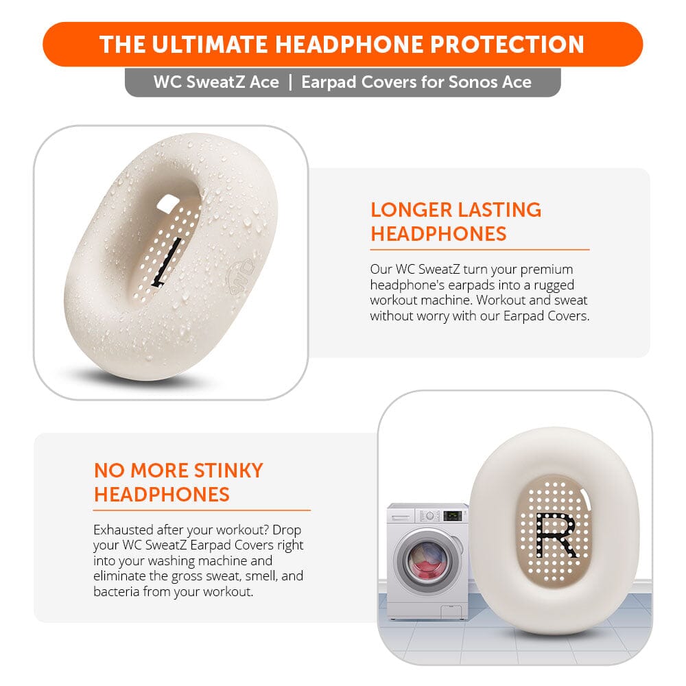 Sonos Ace Earpad Sweat Covers WC SweatZ Ace