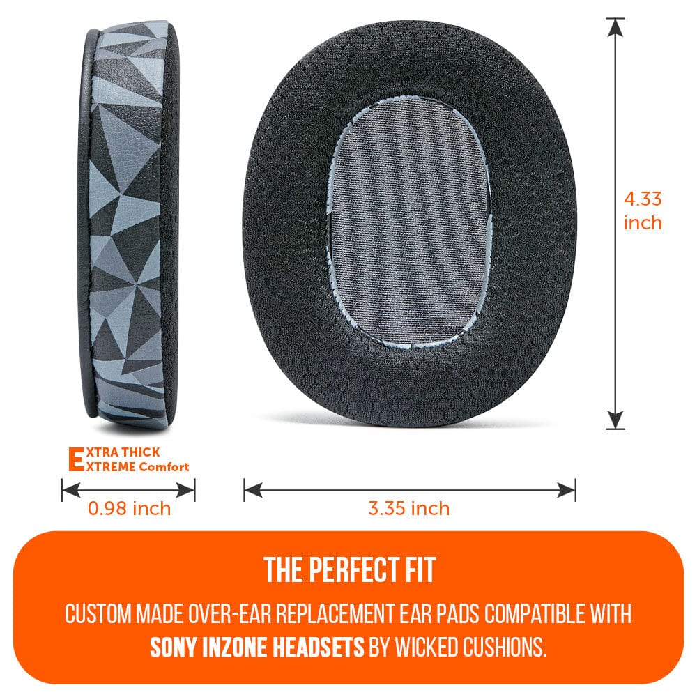 WC FreeZe Cooling Gel Earpads for Sony Inzone H9 Headphones