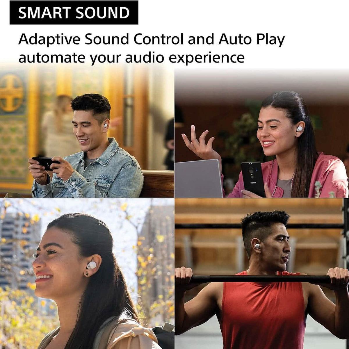 Sony LinkBuds S Noise Canceling Truly Wireless Earbud Headphones with Alexa Built-in