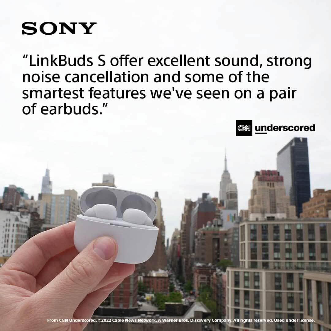 Sony LinkBuds S Noise Canceling Truly Wireless Earbud Headphones with Alexa Built-in