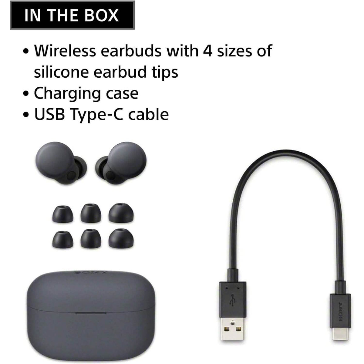 Sony LinkBuds S Noise Canceling Truly Wireless Earbud Headphones with Alexa Built-in
