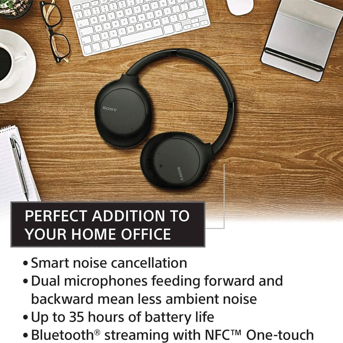 Wireless Noise-Cancelling Over-The-Ear Headphones WH-CH710N Sony