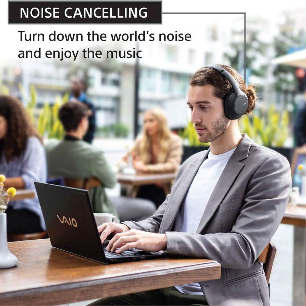Wireless Noise-Cancelling Over-The-Ear Headphones WH-CH710N Sony