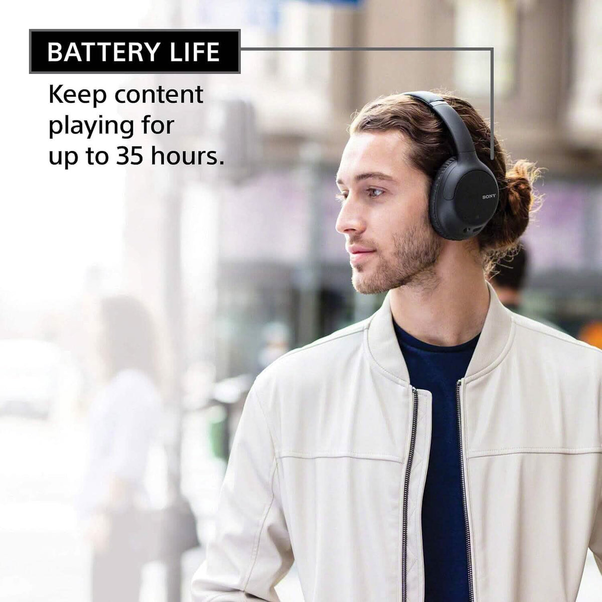 Wireless Noise-Cancelling Over-The-Ear Headphones WH-CH710N Sony