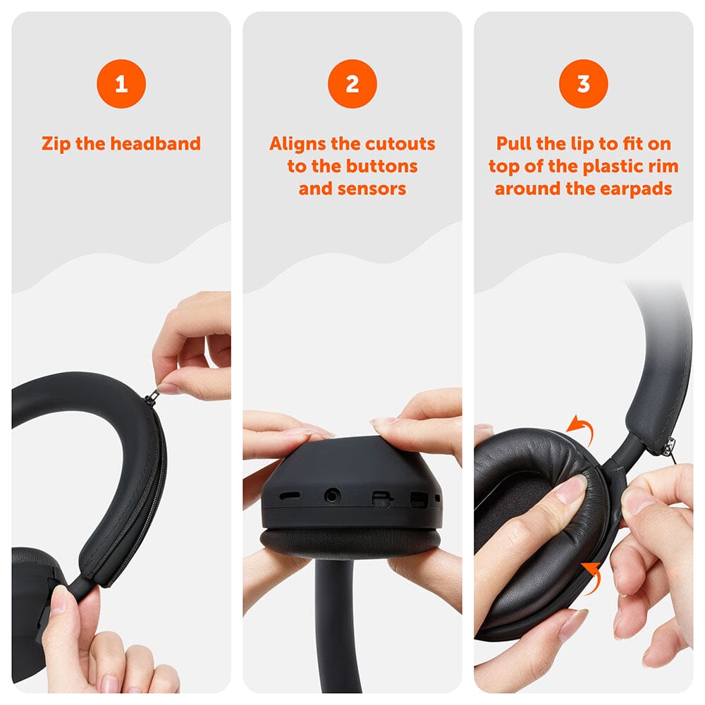 Sony XM5 Protective Silicone Shell Cover Headband WC ShellZ XM5