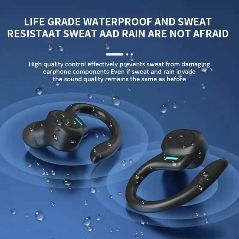 Wireless Sports Earhook Earbuds with Microphone and LED Charging Case SP16 Riyufa