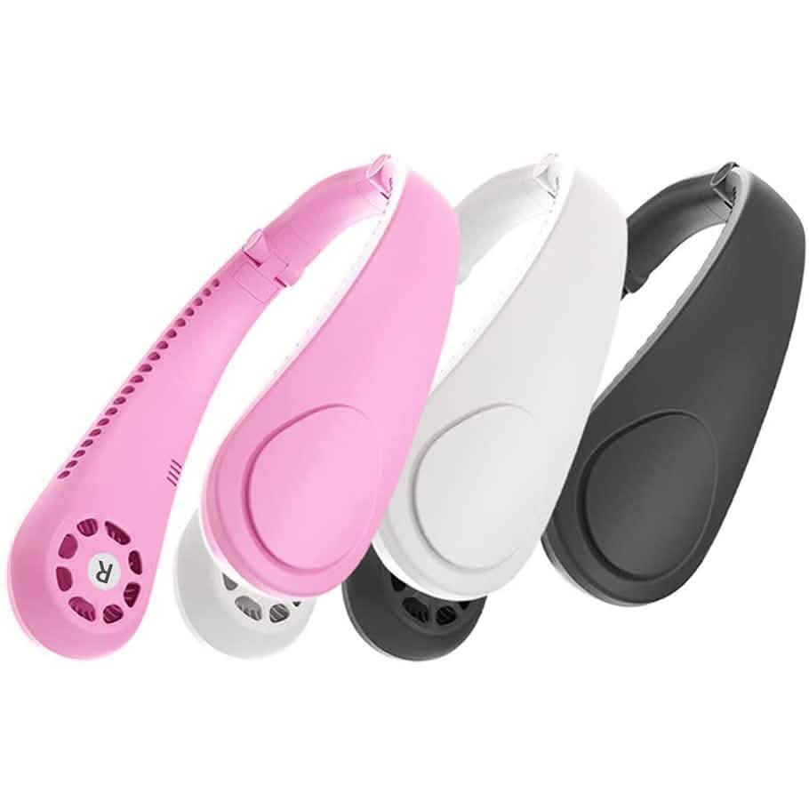 Portable Hanging Neck Fan with Music Player Bladeless Fan Staright