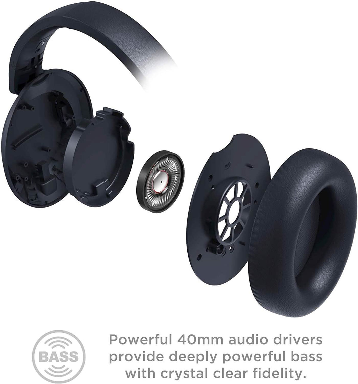 Wireless Bluetooth Noise Cancelling On-Ear Headphones TCL ELIT400NC Refurbished