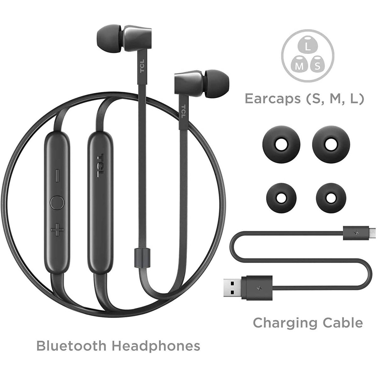Wireless Noise Isolating Bluetooth Earbuds MTRO100BT In-Ear Headphones TCL