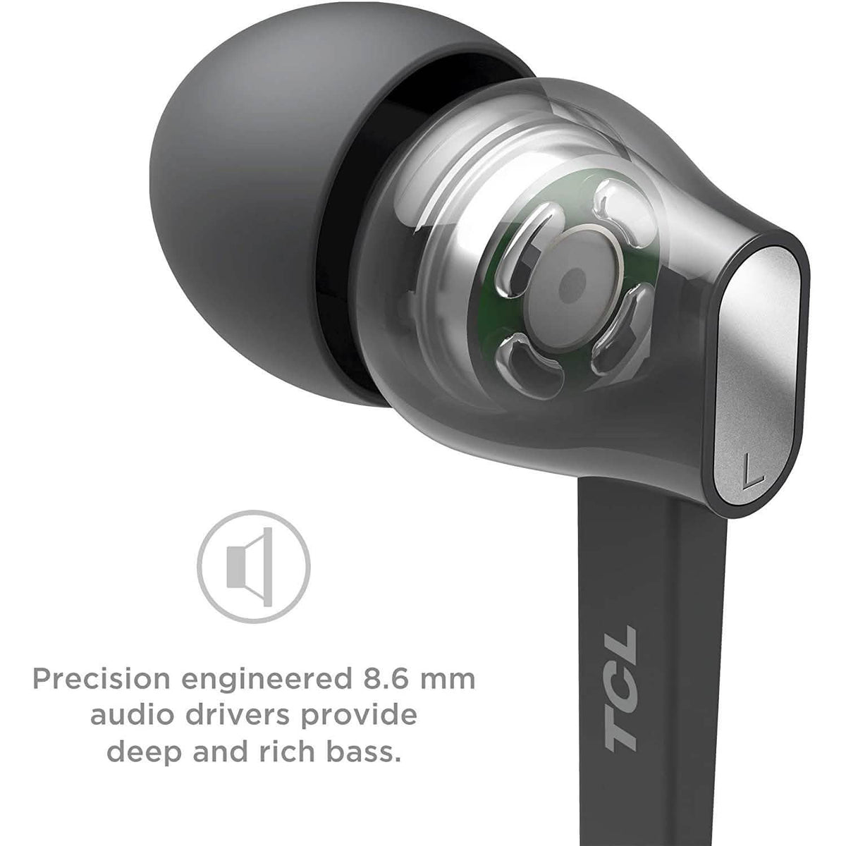 Wireless Noise Isolating Bluetooth Earbuds MTRO100BT In-Ear Headphones TCL