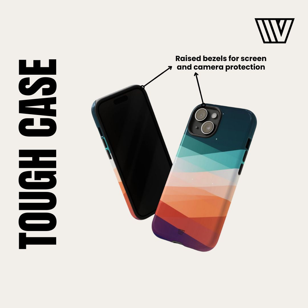 Dark Beige Dots Tough Phone Case