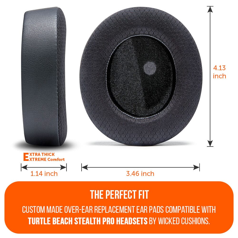 WC FreeZe Cooling Gel Earpads Turtle Beach Stealth Pro