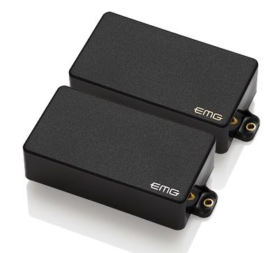 Active Humbucker Pickups Zakk Wylde 81/85 EMG ZW Set Black with Long Shaft Pots