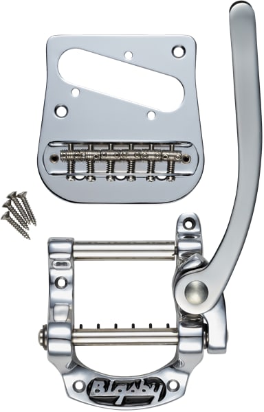 New - BIGSBY® RED BOX B5 TELECASTER® MODIFICATION VIBRATO KIT, Polished Aluminum