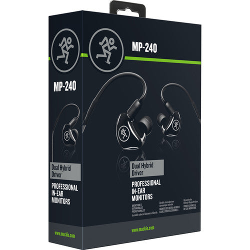 Mackie MP-240 Hybrid Dual-driver Professional In-Ear Monitors-NEW