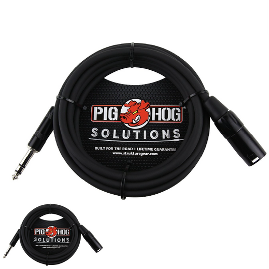 New - Pig Hog Solutions 25ft TRS(M)-XLR(M) Balanced Cable PX-TMXM25