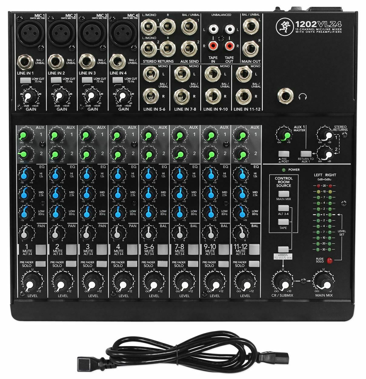 New - Mackie 1202VLZ4 12-channel Soundboard Mixing Console Mixer