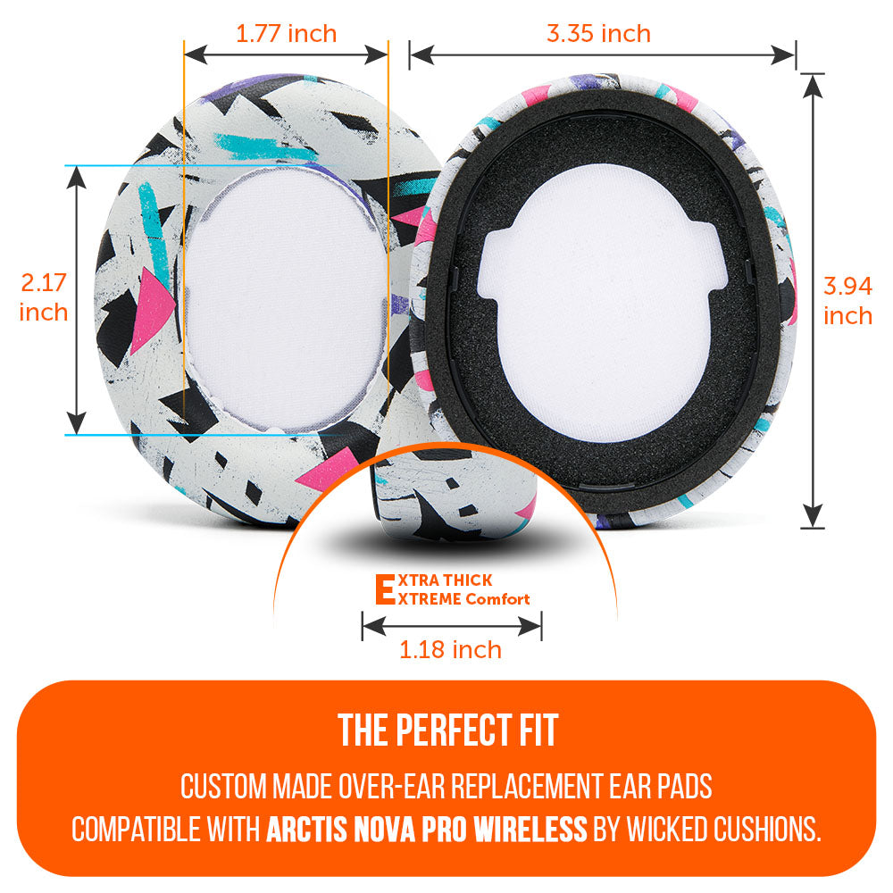 Upgraded PU Leather Earpads Thick Replacement for Arctis Nova Pro Wireless Wicked Cushions