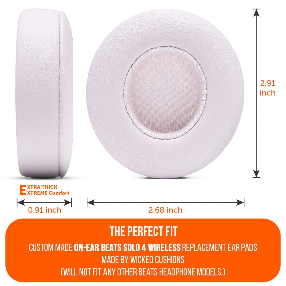 Upgraded Cushioned Earpads for Beats Solo 4 WC PadZ Solo 4