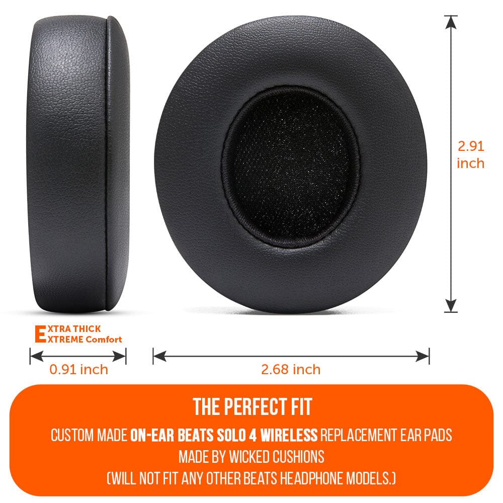 Upgraded Cushioned Earpads for Beats Solo 4 WC PadZ Solo 4
