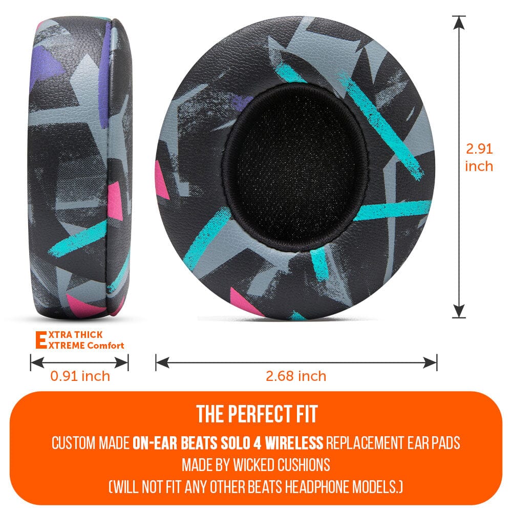 Upgraded Cushioned Earpads for Beats Solo 4 WC PadZ Solo 4