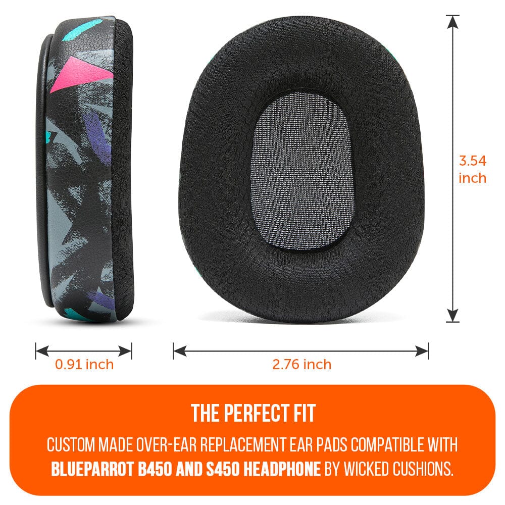 Upgraded BlueParrot B450 WC PadZ Earpads Replacement Wicked Cushions