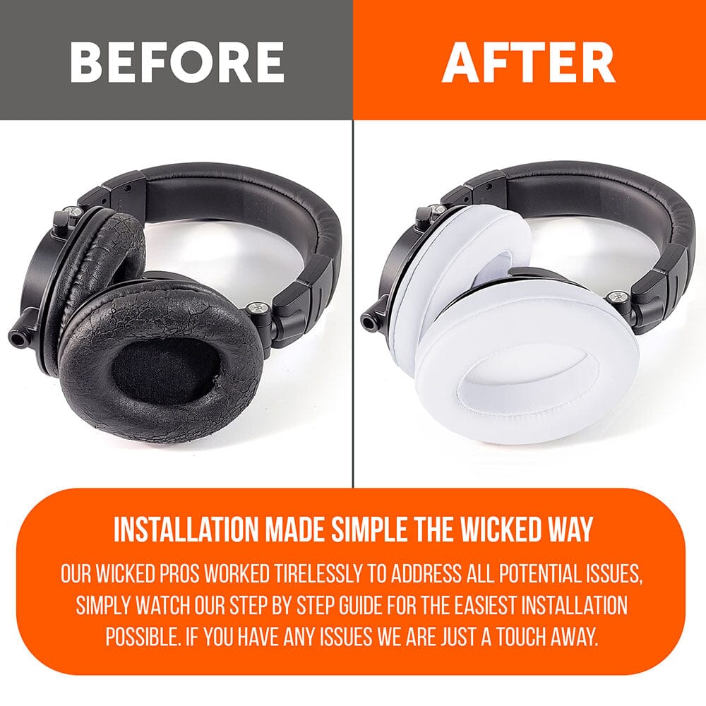 Upgraded Thick Memory Foam Gaming Earpads Replacement Wicked Cushions