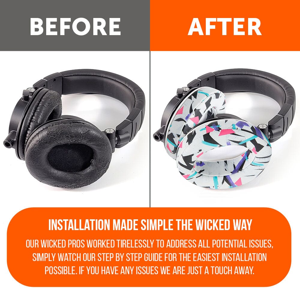 Upgraded Thick Memory Foam Gaming Earpads Replacement Wicked Cushions