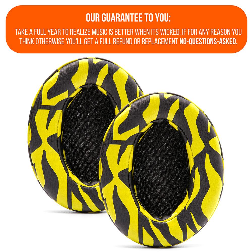 Upgraded Thick Memory Foam Gaming Earpads Replacement Wicked Cushions