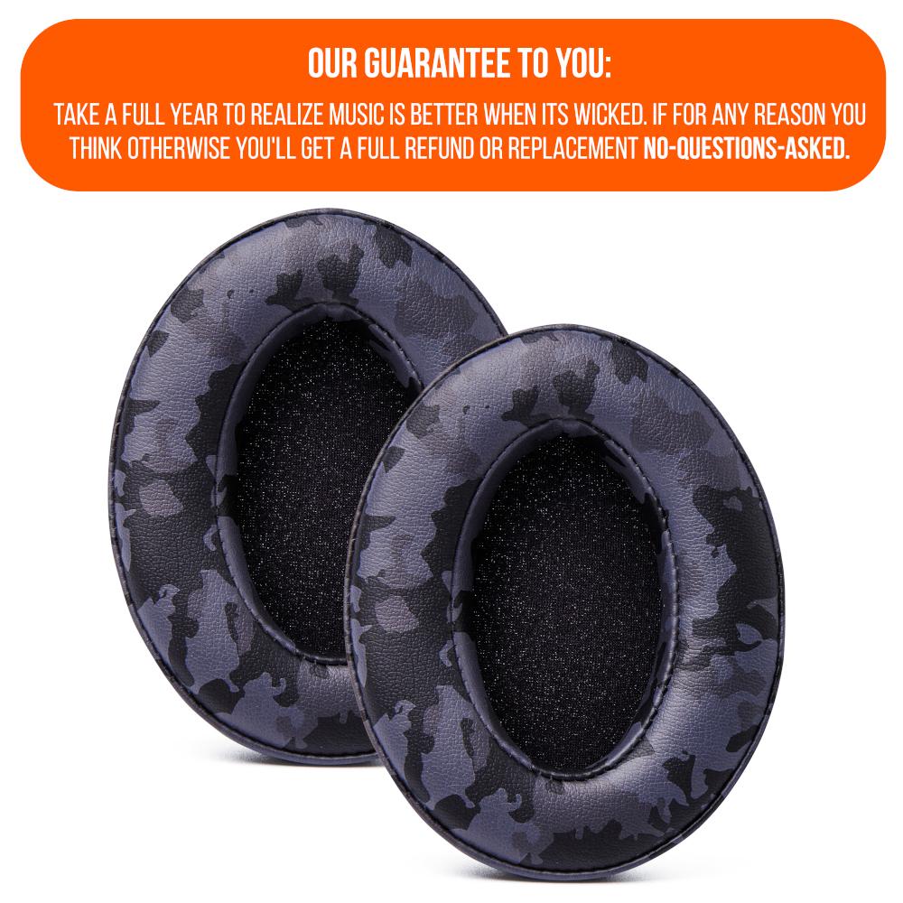 Upgraded Thick Memory Foam Gaming Earpads Replacement Wicked Cushions