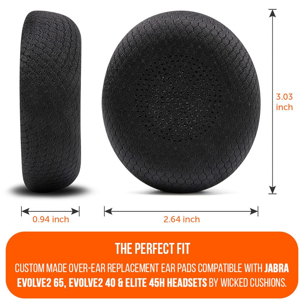 Upgraded Jabra Evolve2 65 Earpads WC PadZ Evolve2 65