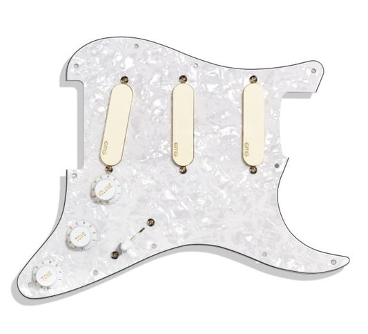 EMG DG20 David Gilmour Signature Pre-Wired Pickguard - White Pearl -NEW