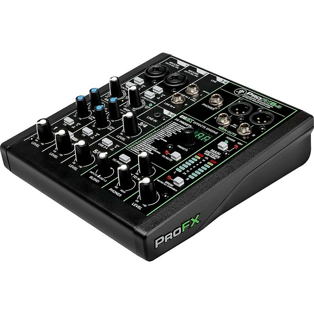 New - Mackie ProFX6v3 6-channel Mixer with USB and Effects