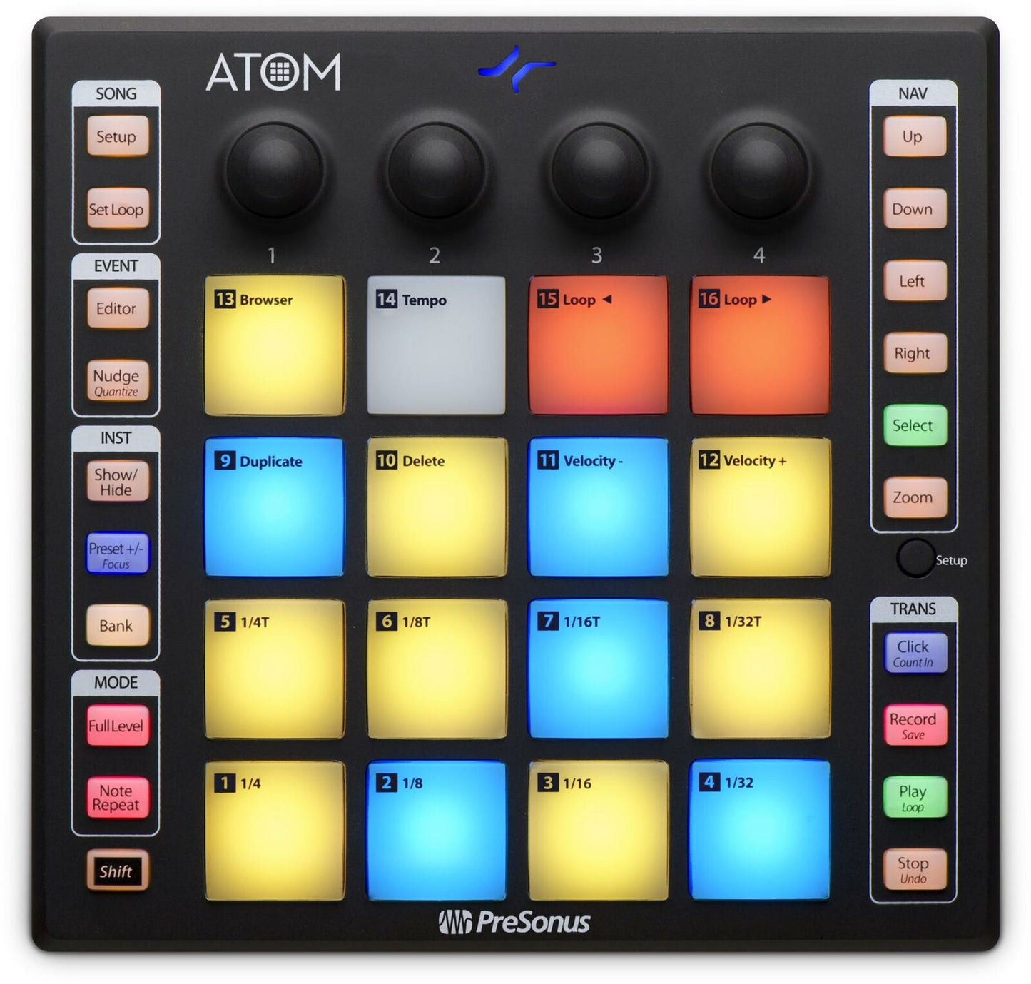 PreSonus Production and Performance Pad Controller And Impactful creation ATOM - New